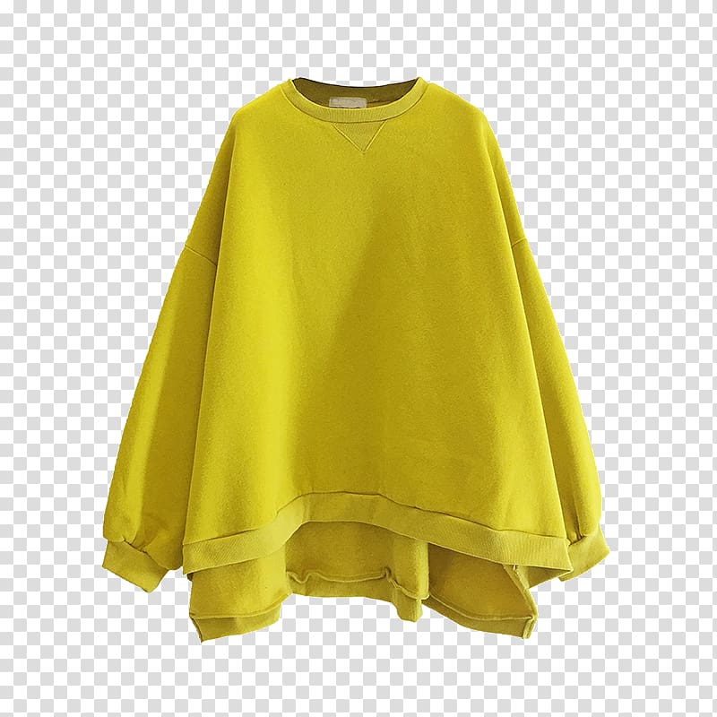 Yellow Sweater Winter clothing, Ginger sweater transparent background PNG clipart