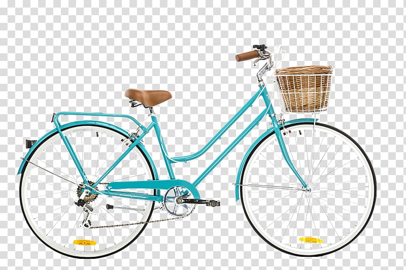 City bicycle Cycling Retro style Single-speed bicycle, vintage bicycle transparent background PNG clipart