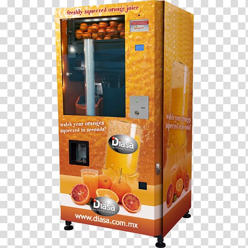 Vending Machines Orange juice, juice transparent background PNG clipart