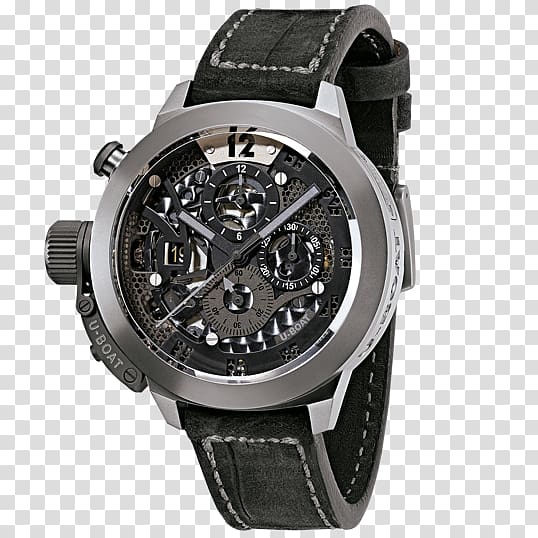 Glycine watch U-boat Automatic watch Chronograph, watch transparent background PNG clipart