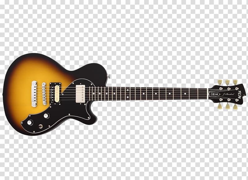 Gibson Les Paul Junior Sunburst Electric guitar Epiphone Les Paul, electric guitar transparent background PNG clipart