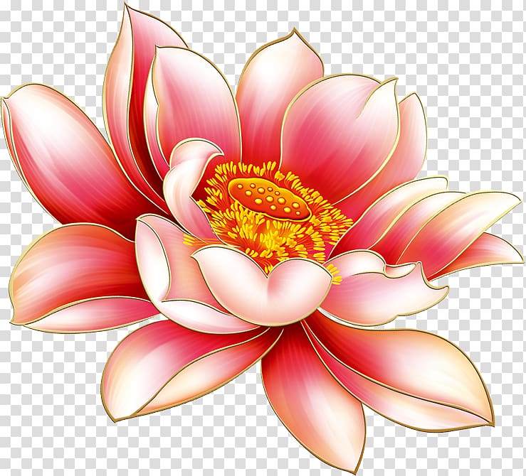 Ink wash painting Gratis, Lotus transparent background PNG clipart