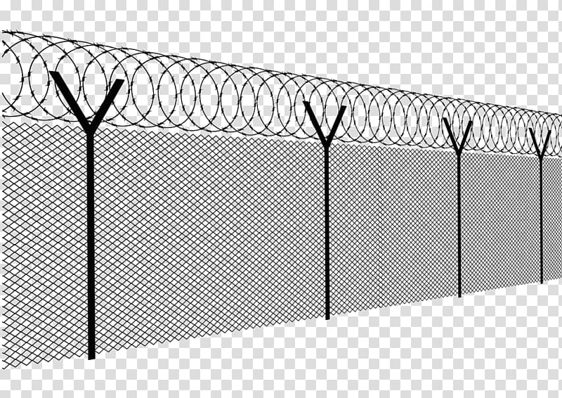 Free download Gray chain wire fence illustration, Barbed