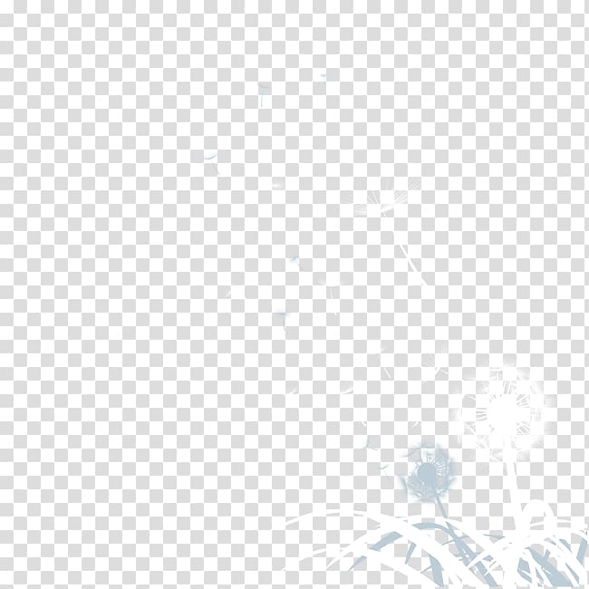White Black Pattern, Dandelion transparent background PNG clipart