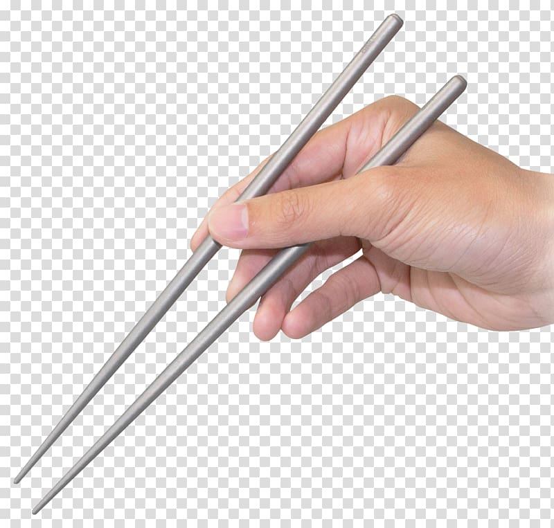 person holding pair of gray chopsticks, Chopsticks , Chopsticks transparent background PNG clipart