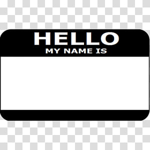 Name Label Paper Template Badge Hello My Name Is Transparent Background Png Clipart Hiclipart