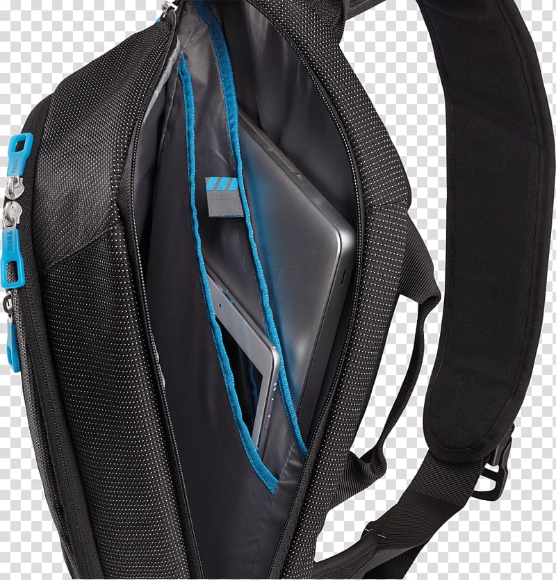 Laptop Thule Crossover 17L Sling Pack (Cobalt) Backpack MacBook Pro, Laptop transparent background PNG clipart