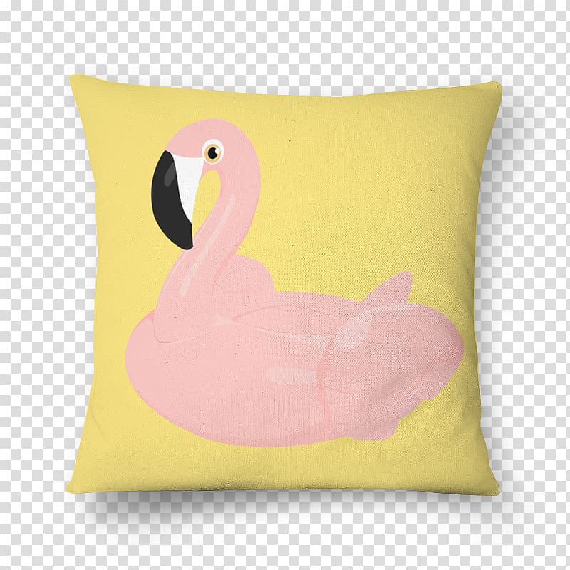 Throw Pillows Cushion Bird Pink M, Flamingo pool transparent background PNG clipart