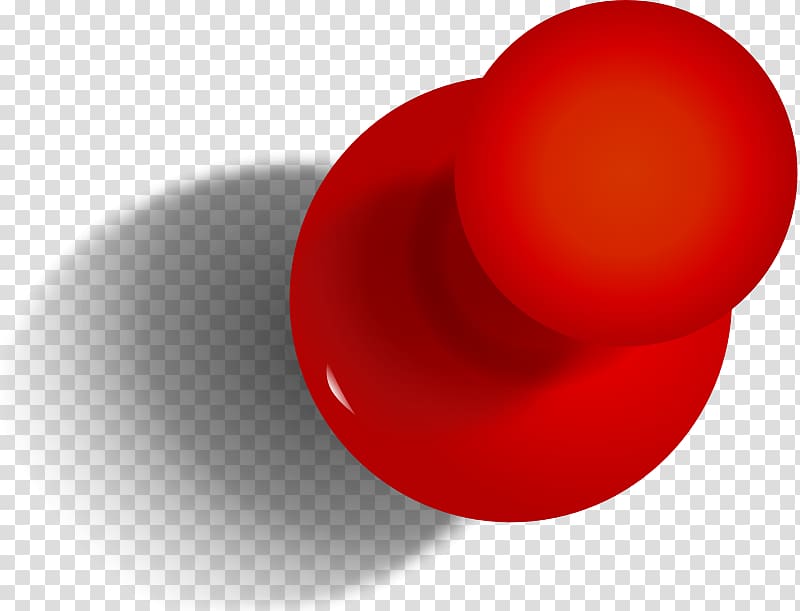 Round red pin , Pin Paper Icon, Pushpin transparent background PNG