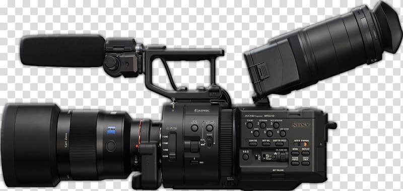 Sony NEX-5 Sony NXCAM NEX-FS700 Video Cameras Super 35, Camera transparent background PNG clipart