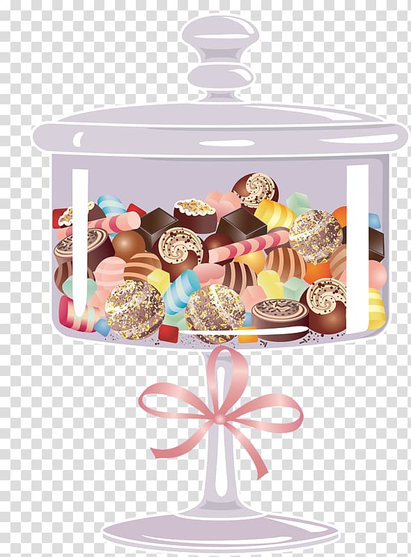 white candy dispenser illustration, Lollipop Bonbon Cupcake Candy, Delicious candy transparent background PNG clipart