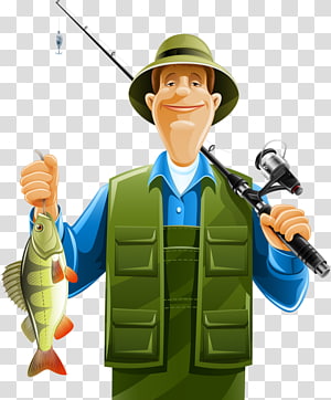 Fisherman transparent background PNG cliparts free download