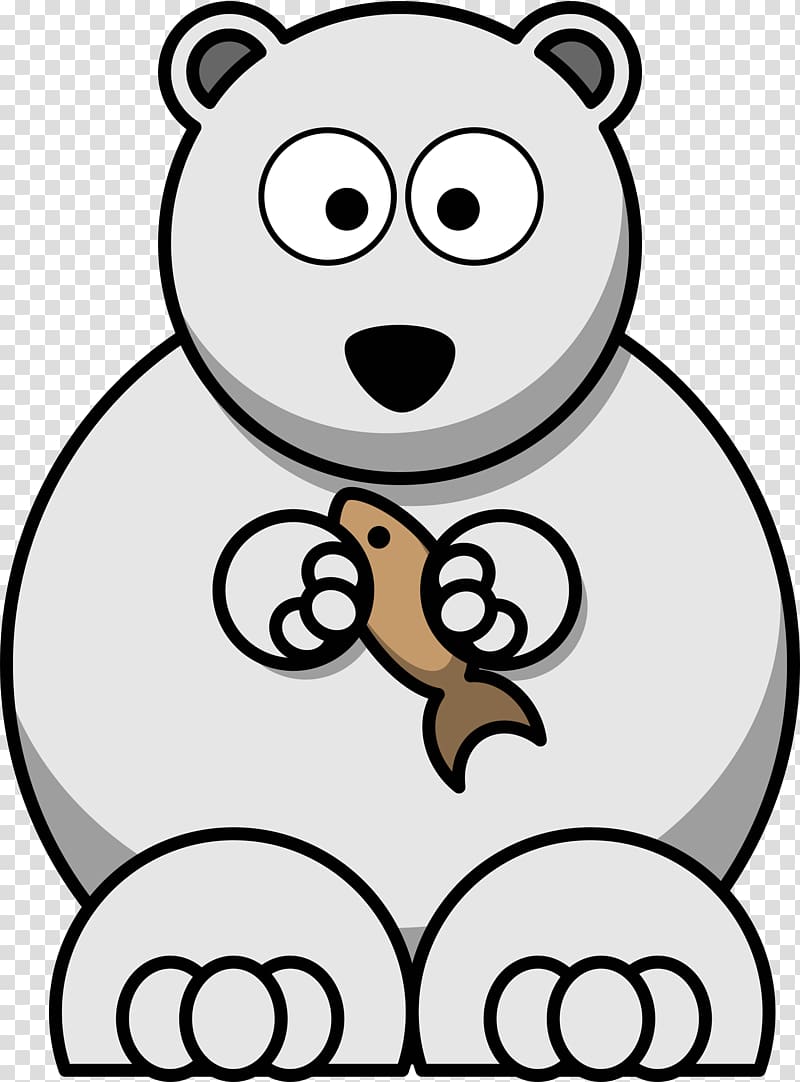 Baby Polar Bear Drawing , carton transparent background PNG clipart