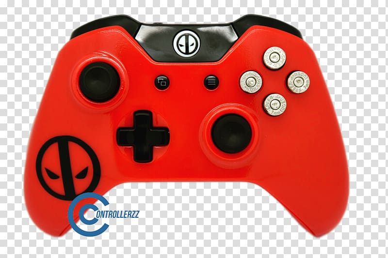 Xbox One controller Deadpool Game Controllers Gears of War 4 Joystick, deadpool transparent background PNG clipart