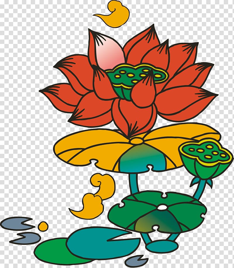 Motif , Hand-painted lotus transparent background PNG clipart Motif , Hand-painted lotus transparent background PNG clipart