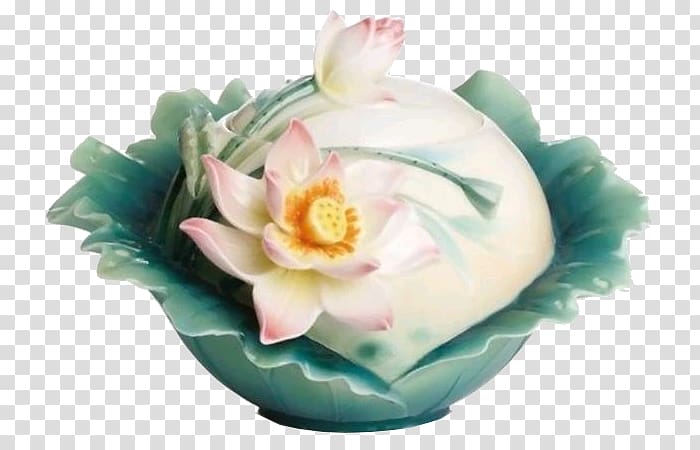 Dresden Porcelain Collection Jingdezhen Franz-porcelains Jar, artwork transparent background PNG clipart