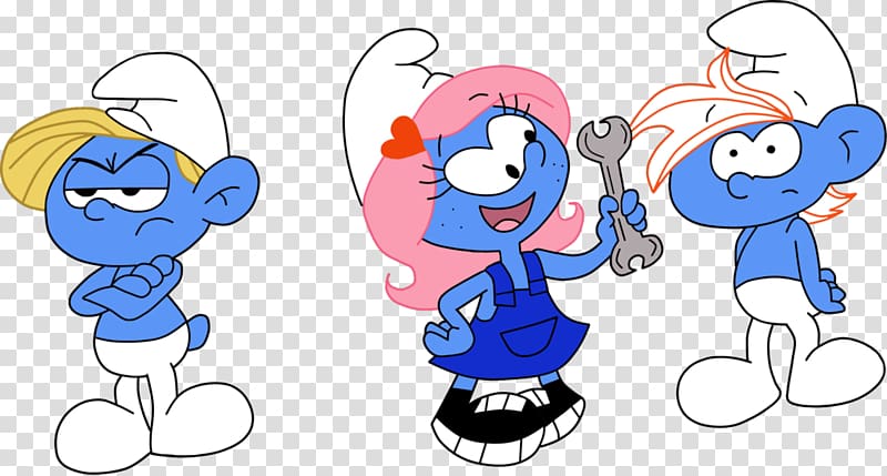 Smurfette Clumsy Smurf Vexy Gutsy Smurf Jokey Smurf, others transparent background PNG clipart