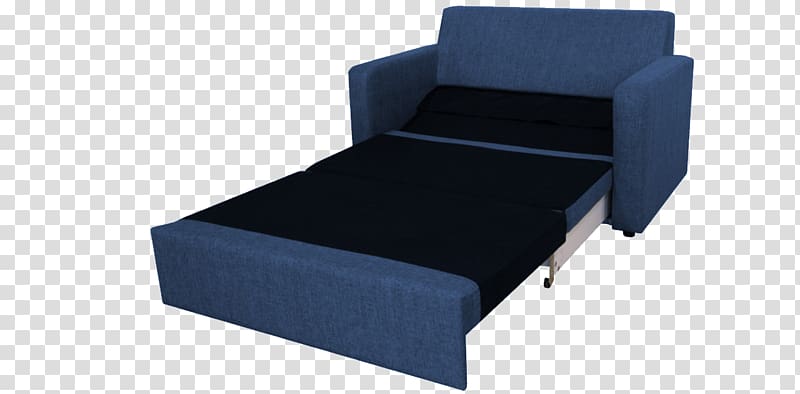 Sofa bed Couch Chair Garden furniture, blue bed transparent background PNG clipart