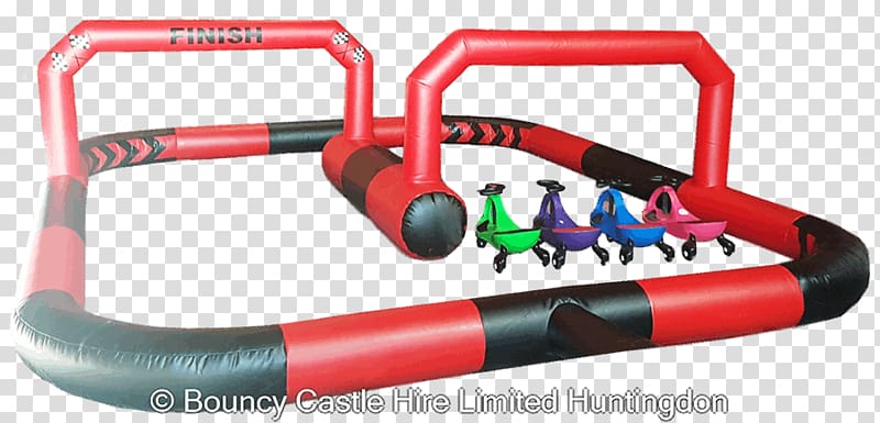 Car Inflatable Bouncers Castle Sedan, car tracks transparent background PNG clipart