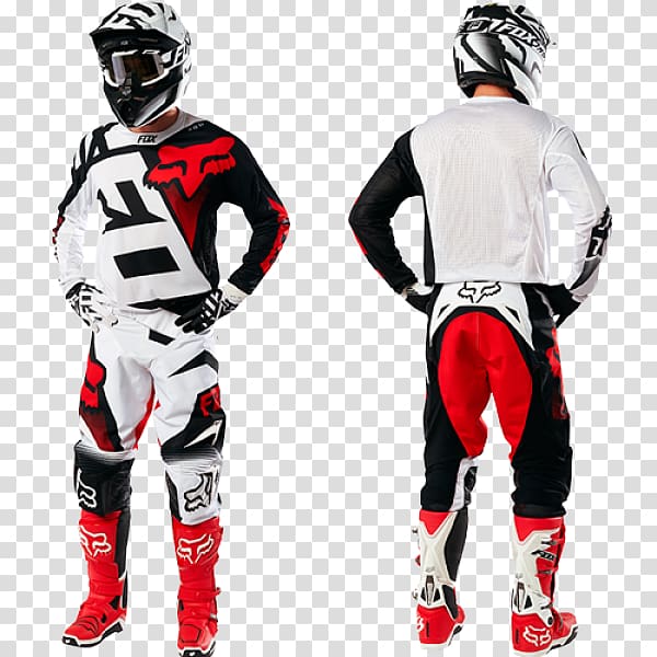 Jersey Fox Racing Pants Motocross White, motocross transparent background PNG clipart