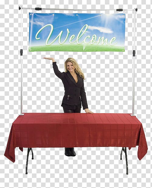 Vinyl banners Table Trade show display Polyvinyl chloride, hanging flags transparent background PNG clipart