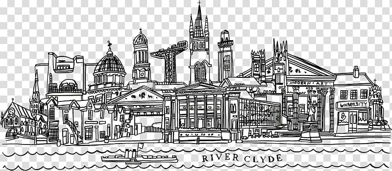 Greater Glasgow Drawing Sketch, airport header transparent background PNG clipart