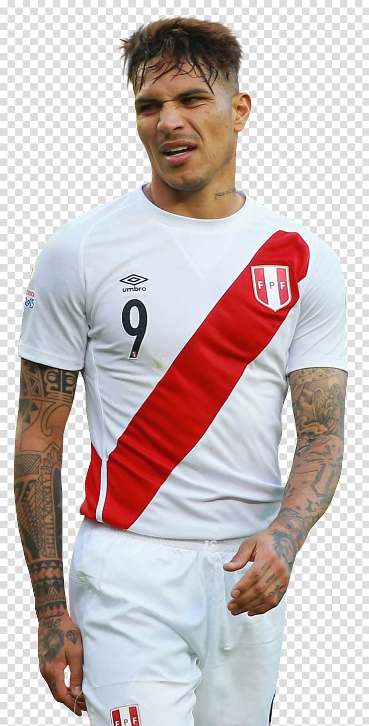 Paolo Guerrero Peru national football team Jersey Soccer player, football transparent background PNG clipart