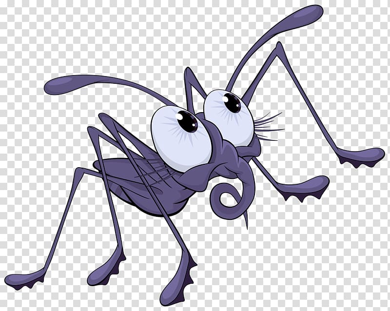 Spider Cartoon Illustration, Bloodsucking mosquitoes transparent background PNG clipart