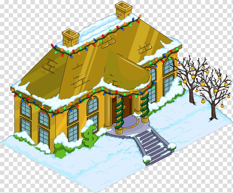 The Simpsons: Tapped Out Krusty the Clown Bart Simpson Homer Simpson Marge Simpson, snow house transparent background PNG clipart