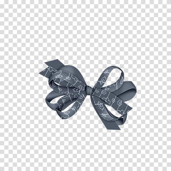 Minnie Mouse Free content Black , Gray silk bow transparent background PNG clipart