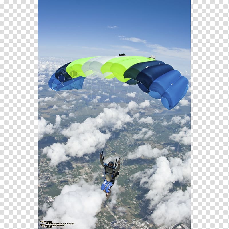 Tandem skydiving Parachute Kite sports Paratrooper Adventure, parachute transparent background PNG clipart