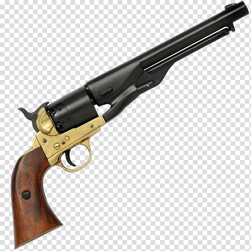 American Civil War Confederate States of America Colt Army Model 1860 Colt 1851 Navy Revolver, weapon transparent background PNG clipart