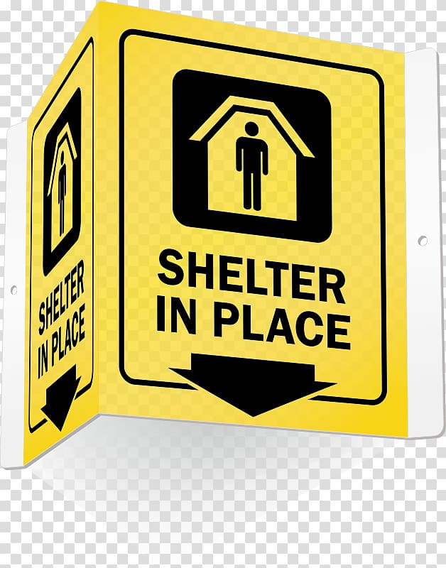 Shelter in place Signage, earthquake rescue transparent background PNG clipart