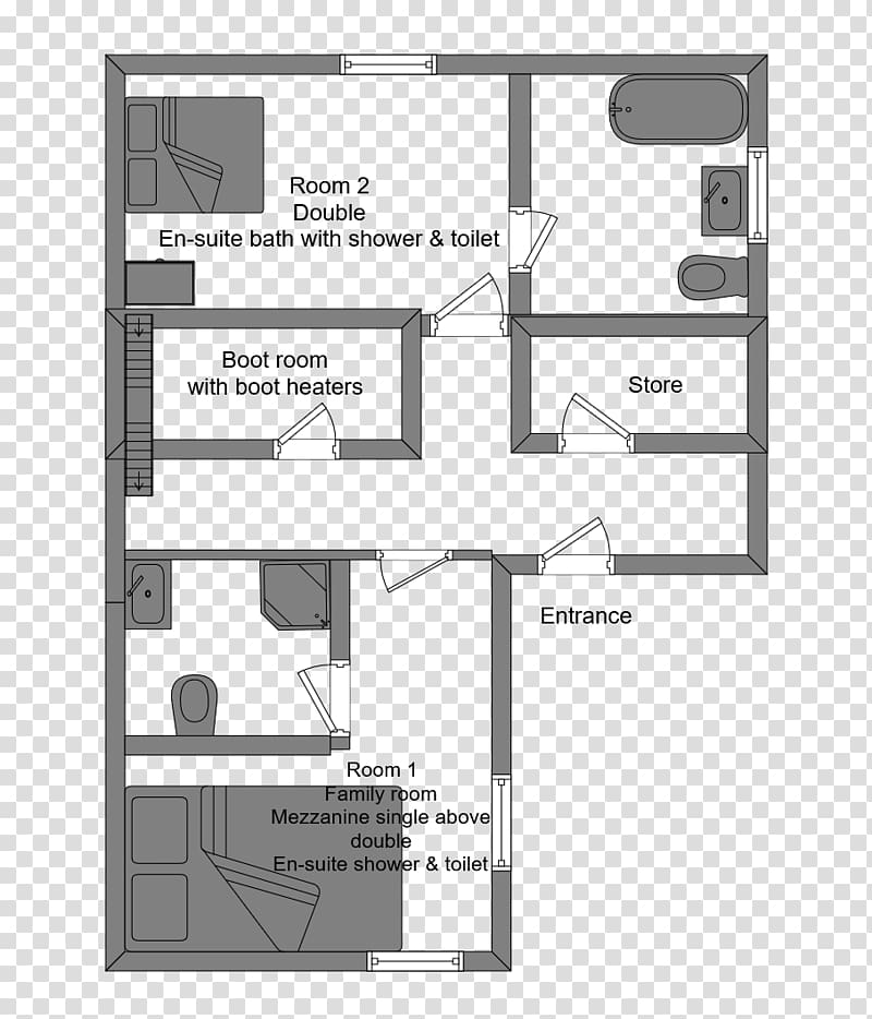 Floor plan La Plagne Chalet Furniture Bed, bon fire transparent background PNG clipart