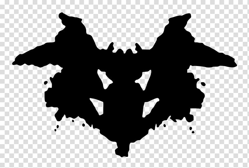 Rorschach test Ink blot test Psychology Personality, illusion transparent background PNG clipart