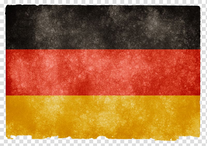 yellow, red, and black striped flag, Flag of Germany , Germany Grunge Flag transparent background PNG clipart