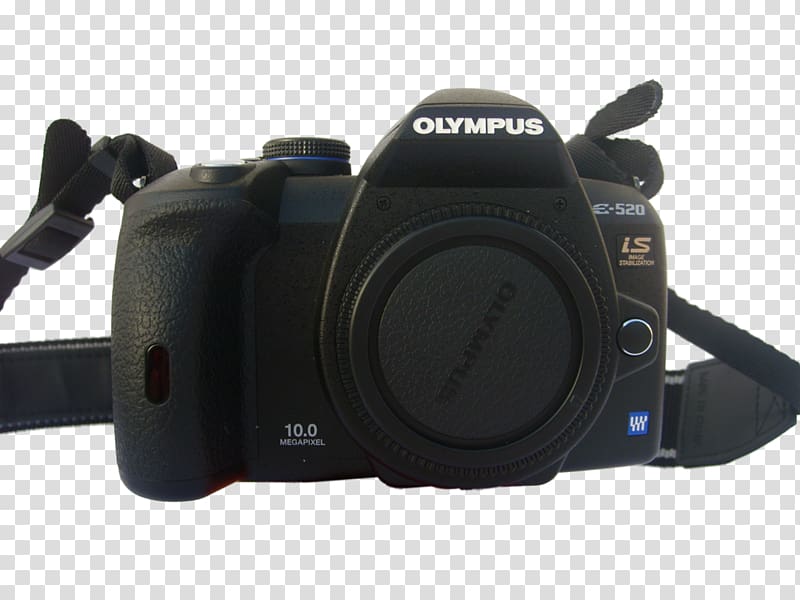 Camera lens Digital SLR Olympus E-520 Single-lens reflex camera, 520 transparent background PNG clipart
