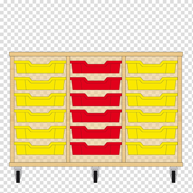 Yellow Chest of drawers Red, Beuken transparent background PNG clipart