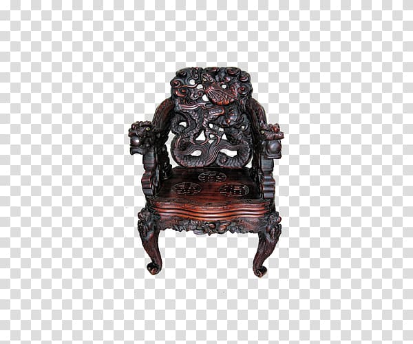 Chair Wood carving, Vintage wood carving loungers transparent background PNG clipart