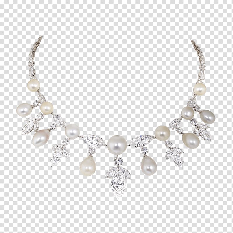 Pearl Necklace Jewellery Gemstone Carat, necklace transparent background PNG clipart
