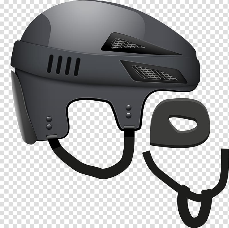 Bicycle helmet Motorcycle helmet Ski helmet Hockey helmet, Grey Helmet transparent background PNG clipart