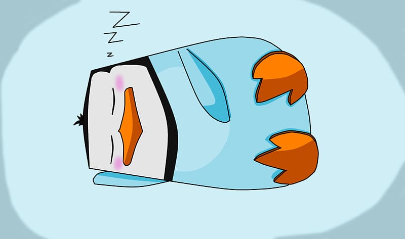 Penguin Sleep , Sleepy Time transparent background PNG clipart