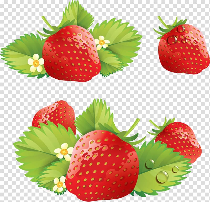 Ice cream Juice Strawberry Euclidean , Strawberry transparent background PNG clipart