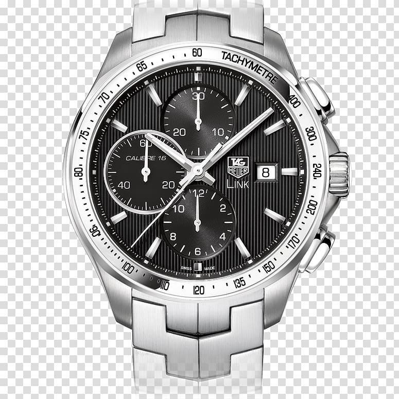 Watch Chronograph TAG Heuer Tachymeter Retail, diamond crystallization transparent background PNG clipart