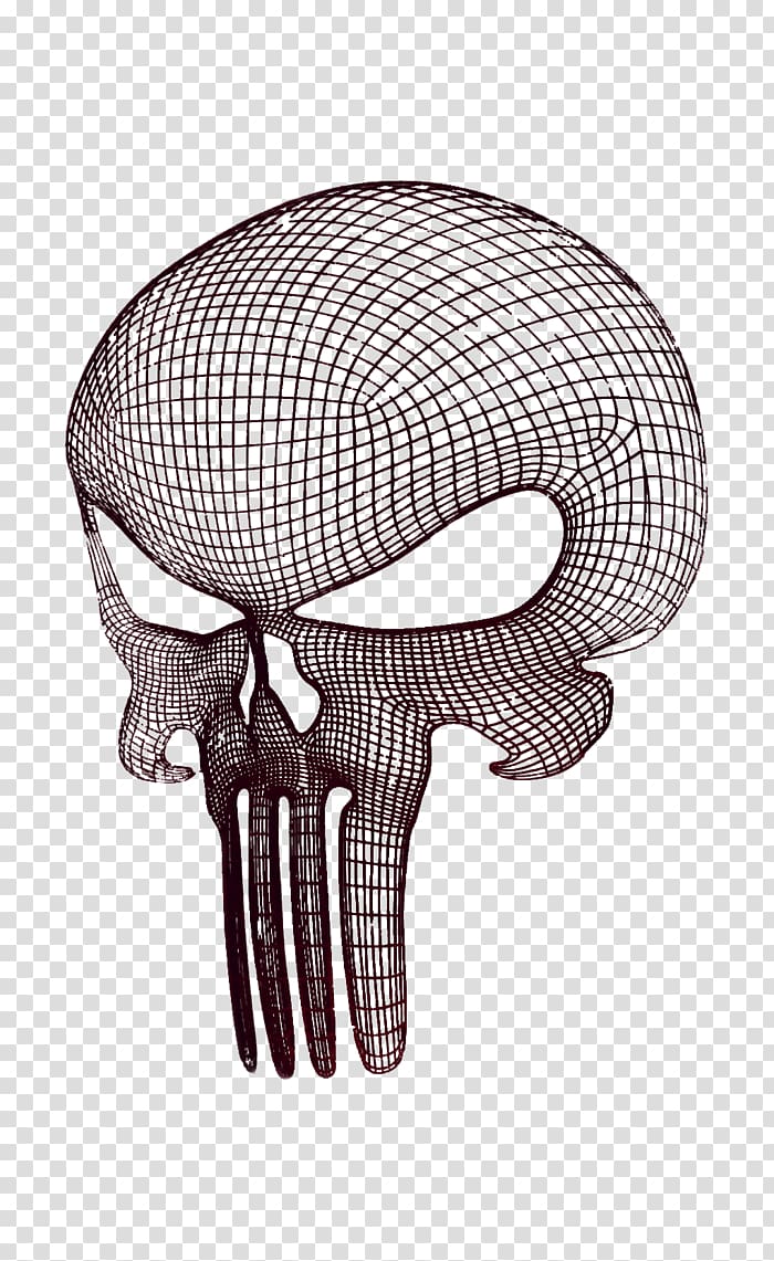 Punisher Logo Graphic design, skull transparent background PNG clipart