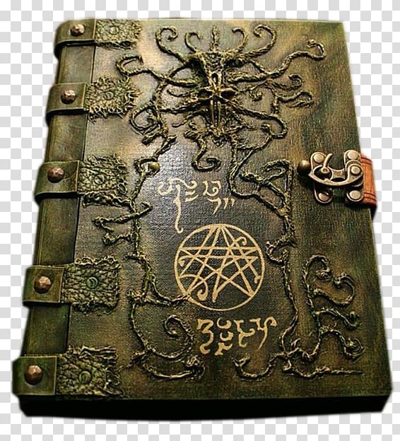 Necronomicon I Drew Your Soul Book Grand Grimoire, Leather Book transparent background PNG clipart