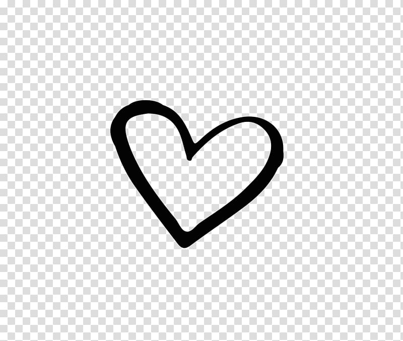 Brand Black and white Heart, Hand drawn heart-shaped , heart shape illustration transparent background PNG clipart