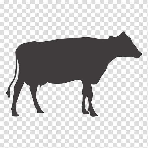 Cattle Silhouette The Yard Milkshake Bar, cow transparent background PNG clipart