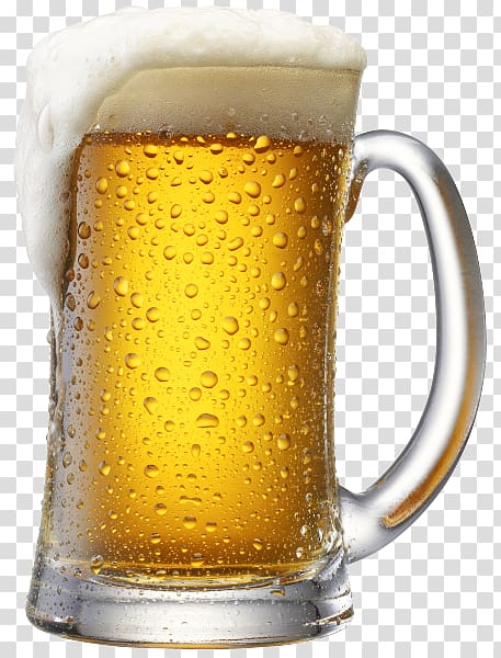 mug filled with beer, Beer Glasses Mug Wheat beer, beer transparent background PNG clipart