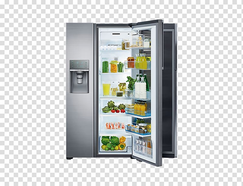 Refrigerator Auto-defrost Samsung Food ShowCase RH77H90507H, refrigerator transparent background PNG clipart